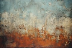 Distressed Rusty patchwork vintage wall. Generate Ai Product Image 1