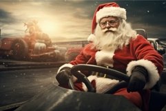 Santa Claus race. Generate Ai Product Image 1