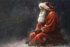 Santa winter snow storm. Generate Ai Product Image 1