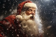 Chilly Santa winter snow storm. Generate Ai Product Image 1