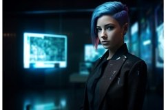 Cybernetic radiant woman style. Generate Ai Product Image 1