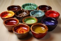 Ceramic Sauces bowls different. Generate Ai Product Image 1