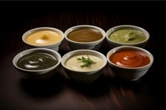 Glossy Sauces bowls different. Generate Ai Product Image 1