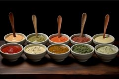 Versatile Sauces bowls different. Generate Ai Product Image 1