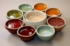 Sauces bowls different kitchen. Generate Ai Product Image 1
