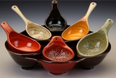 Dishwasher-safe Sauces bowls different kitchen. Generate Ai Product Image 1