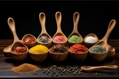 Versatile Sauces bowls different seasoning. Generate Ai Product Image 1