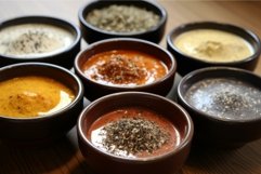 Practical Sauces bowls different seasoning. Generate Ai Product Image 1