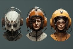 Intriguing Science fiction head. Generate Ai Product Image 1