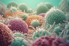 Macro virus cell. Generate Ai Product Image 1