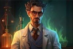 Intelligent Scientist professor man. Generate Ai Product Image 1