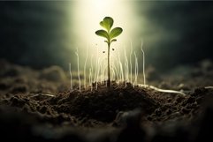 Plant showing root. Generate Ai Product Image 1