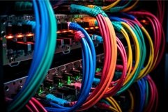 High-speed Server cables. Generate ai Product Image 1