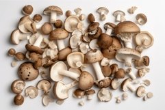 Set fresh mushrooms. Generate Ai Product Image 1