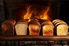 Crispy Set toast bread. Generate Ai Product Image 1