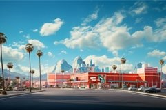 Shopping center advertising. Generate Ai Product Image 1