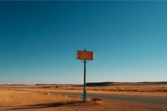 Signboard desert. Generate Ai Product Image 1