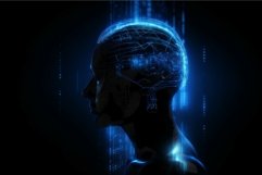 Tech person head. Generate AI Product Image 1