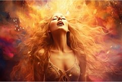 Passionate Singing woman energy. Generate Ai Product Image 1