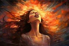 Dynamic Singing woman energy. Generate Ai Product Image 1