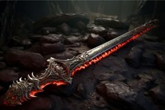 Ominous Skeleton sword. Generate Ai Product Image 1