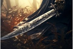 Intricate Skeleton sword. Generate Ai Product Image 1