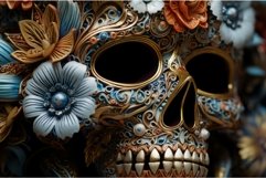 Bold Skull flowers. Generate Ai Product Image 1