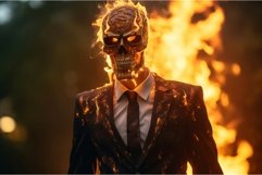 Robust Skull fire suit. Generate Ai Product Image 1