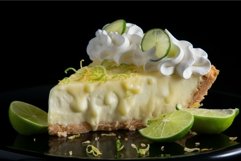 Cool Slice lime pie. Generate Ai Product Image 1
