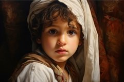 Captivating Small Arab child portrait. Generate ai Product Image 1