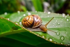 Small snail green. Generate Ai Product Image 1