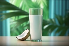 Smoothie coconut. Generate Ai Product Image 1