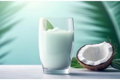 Smoothie coconut food. Generate Ai Product Image 1