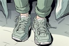 Sneakers illustration. Generate Ai Product Image 1