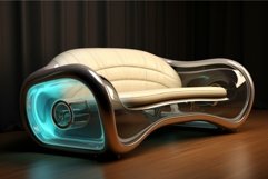 Innovative Futuristic sofa. Generate Ai Product Image 1