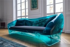 Futuristic sofa. Generate Ai Product Image 1