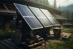 Solar panels field generators. Generate Ai Product Image 1