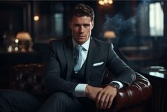 Visionary Sophisticated male business owner. Generate ai Product Image 1
