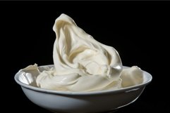 Creamy Sour cream. Generate Ai Product Image 1