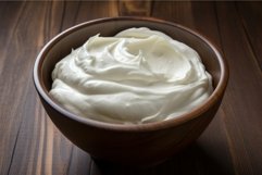 Velvety Sour cream. Generate Ai Product Image 1