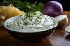 Delectable Sour cream. Generate Ai Product Image 1