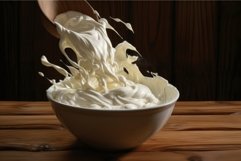 Dairy-based Sour cream. Generate Ai Product Image 1