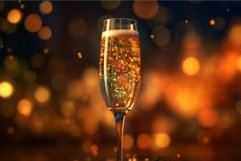 Clicking champagne glass. Generate Ai Product Image 1