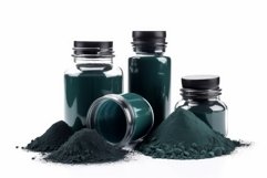 Spirulina powder food. Generate Ai Product Image 1