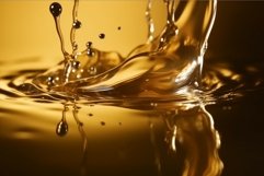 Splash golden oily. Generate Ai Product Image 1