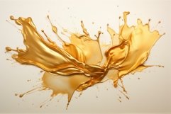 Vibrant Splash golden oily. Generate Ai Product Image 1