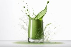 Splash green juice. Generate Ai Product Image 1