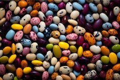 Vibrant Spotted beans colorful pile. Generate Ai Product Image 1