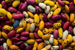 Spotted beans colorful pile. Generate Ai Product Image 1