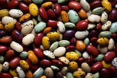 Exotic Spotted beans colorful pile. Generate Ai Product Image 1